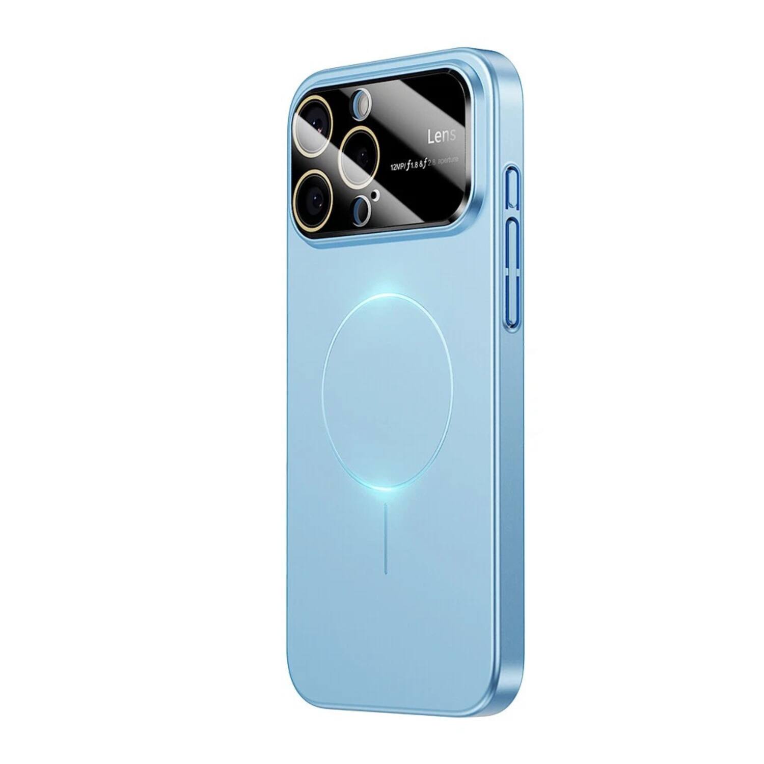 Stock Preferred - Shockproof MagSafe Case for iPhone 17 Pro Max with Camera Cover - Blue