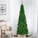 Alt View 15. Costway - 7.5ft Pre-Lit Hinged Pencil Christmas Tree 350 White Lights - Green.