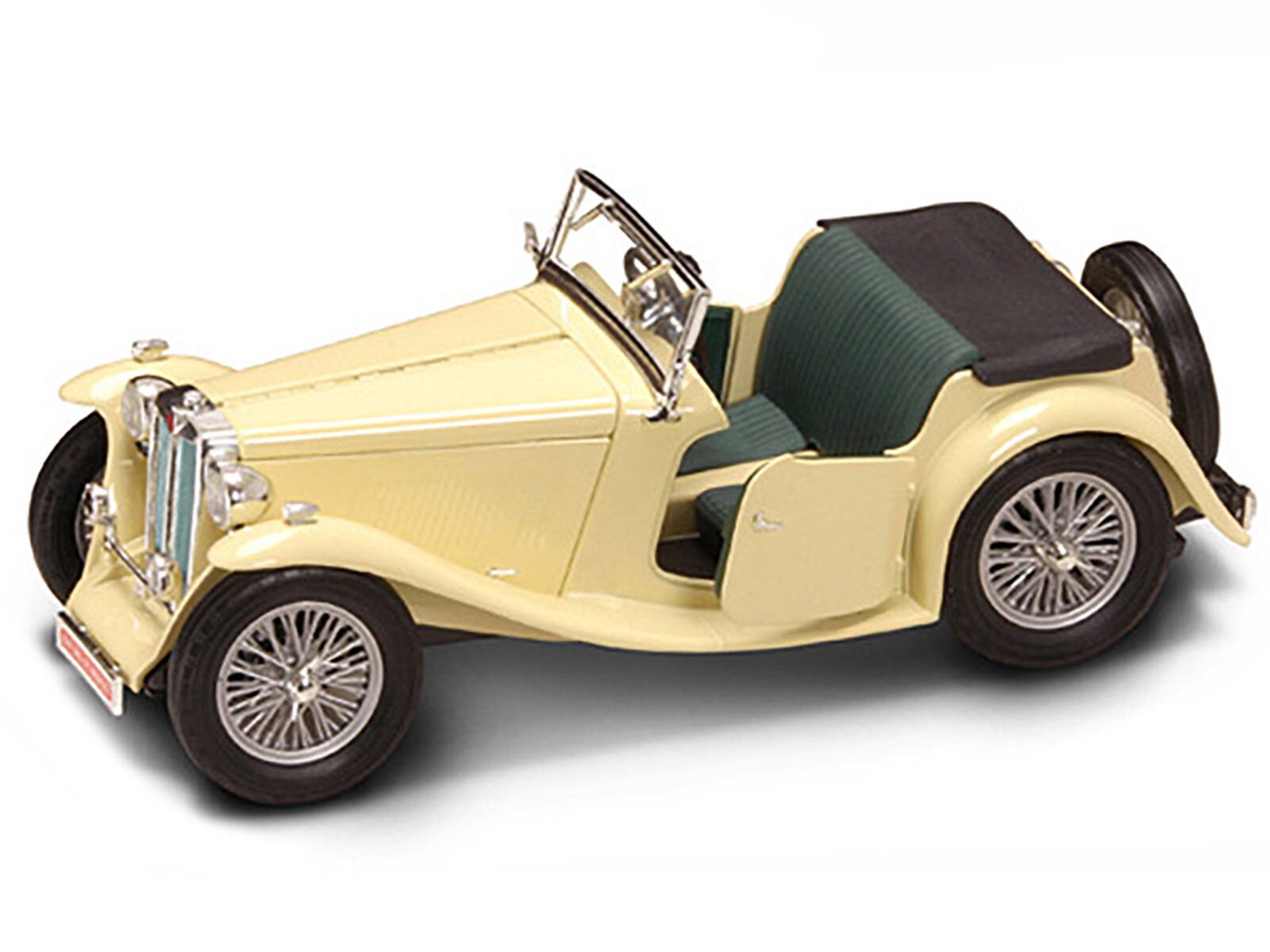1947 MG TC Midget Yellow 1/18 Diecast Model Car by Road Signature ...