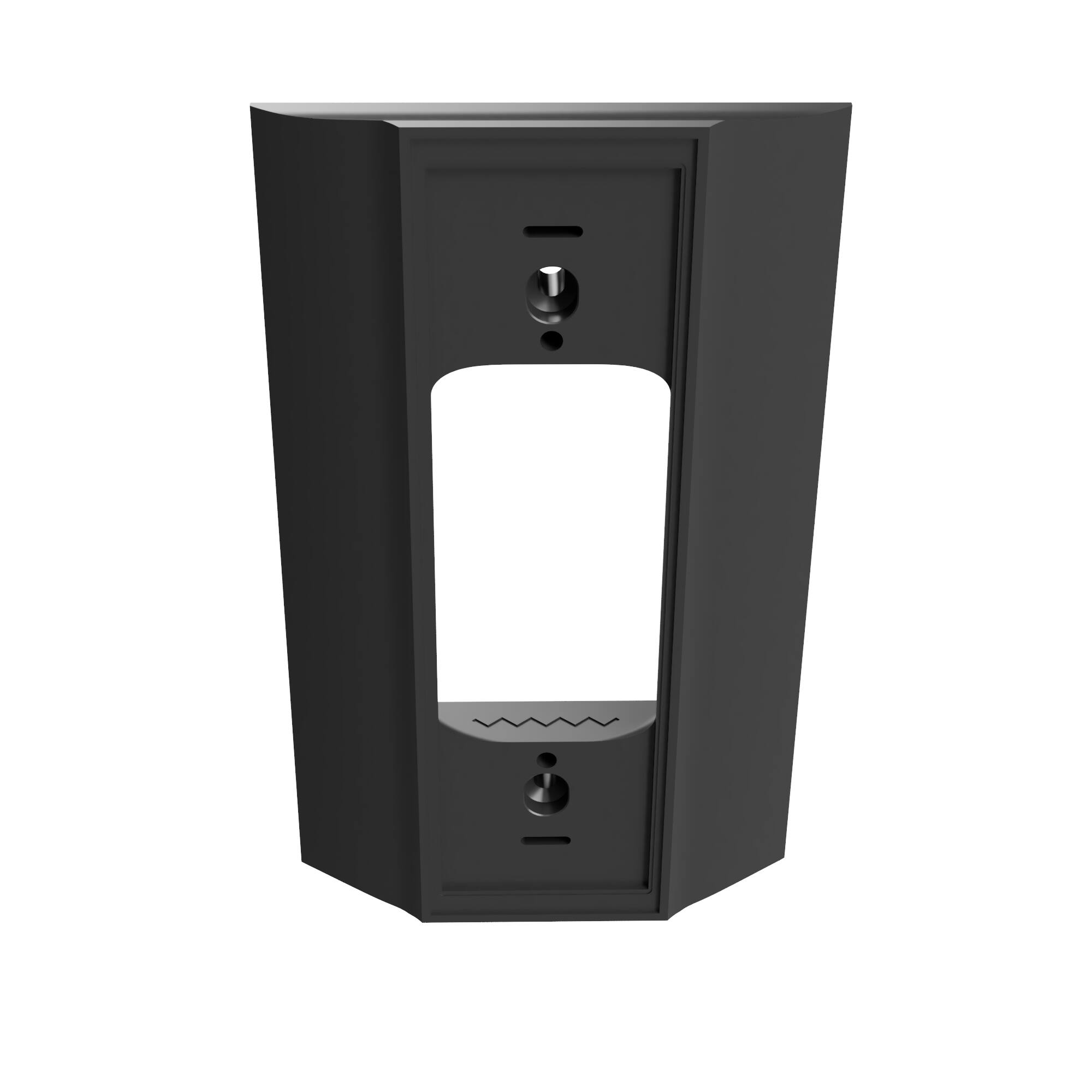 Angle. Hidden River Lab - Wall Plate Adapter for Ring Wired Doorbell Plus (2nd Gen) and Ring Wired Doorbell (2nd Gen) - Black.