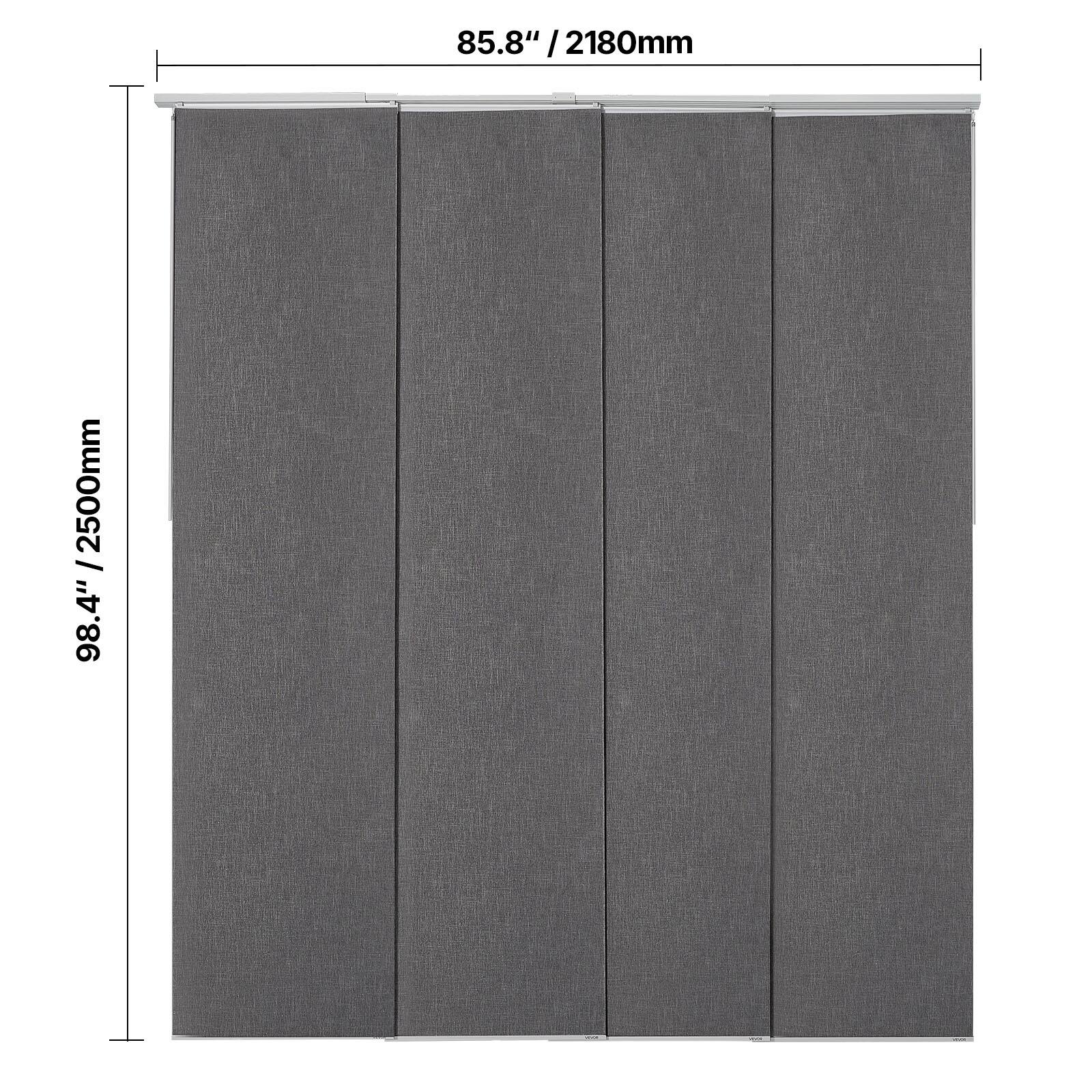 85.8" / 2180mm  
98.4" / 2500mm