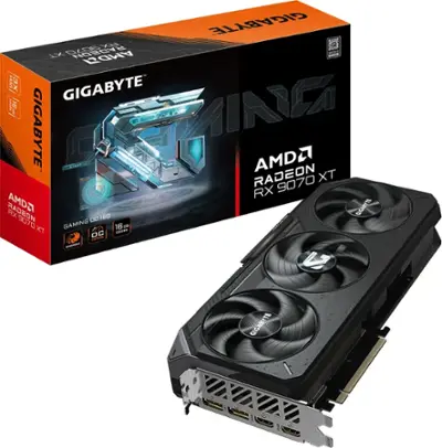 GIGABYTE Radeon RX 9070 XT GAMING OC 16G GDDR6 PCI Express 5.0 GIGABYTE Radeon RX 9070 XT GAMING OC 16G GDDR6 PCI Express 5.0