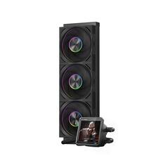 Front. PCCOOLER - FAN-DT36BD CPU Cooler AIO Liuquid Cooler - black.