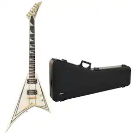 Jackson - Pro Series Rhoads Guitar (Ivory with Black Pinstripes) with Case