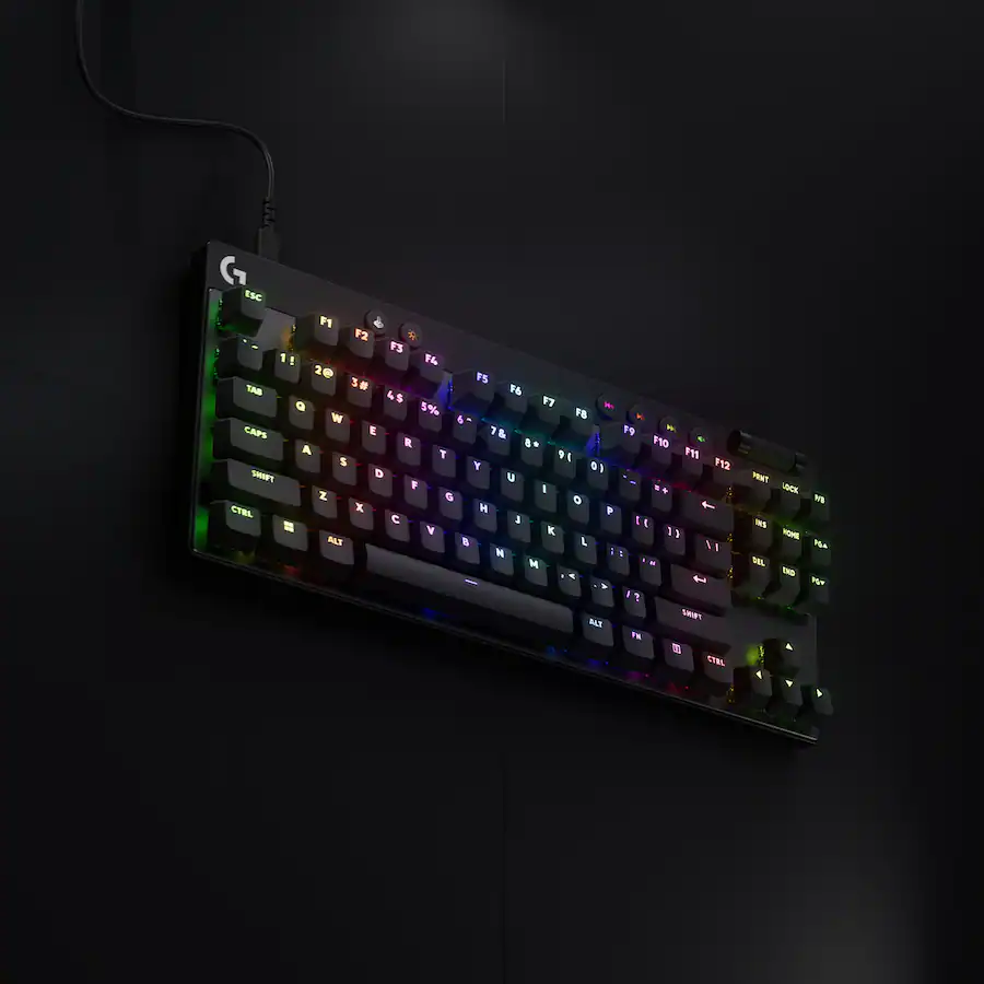 Tech Logic Keyboard Logitech PRO X TKL RAPID Wired Hall Effect Gaming Keyboard with ...