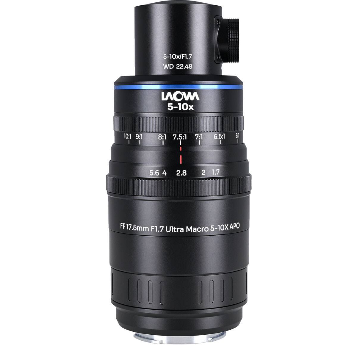 5-10x/Fl.7 WD 22.48

NOW 5-10x

10:1 9:1 8:1 7.5:1 7:1 6.5:1 6:1 5.6 4 2.8 2 1.7

FF 17.5mm F1.7 Ultra Macro 5-10X APO