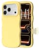 Front. Ornarto - ORNARTO for iPhone 17 Pro Max Case, Wavy Liquid Silicone Protection Case with Camera Control Button-Buttercream Yellow - Buttercream Yellow.