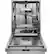Alt View 21. Monogram - 24" Top Control Smart Built-In Stainless Steel Tub Dishwasher w/ Adjustable 3rd Rack, 37 dBA, and Advanced Water System - Stainless Steel.