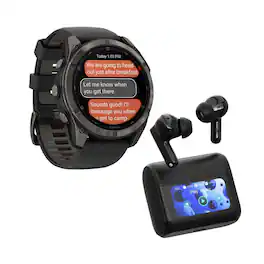 Garmin - fenix 8 Pro Sapphire 51mm Smartwatch (Carbon Gray) with Earbuds Bundle - Carbon Gray - (2026)