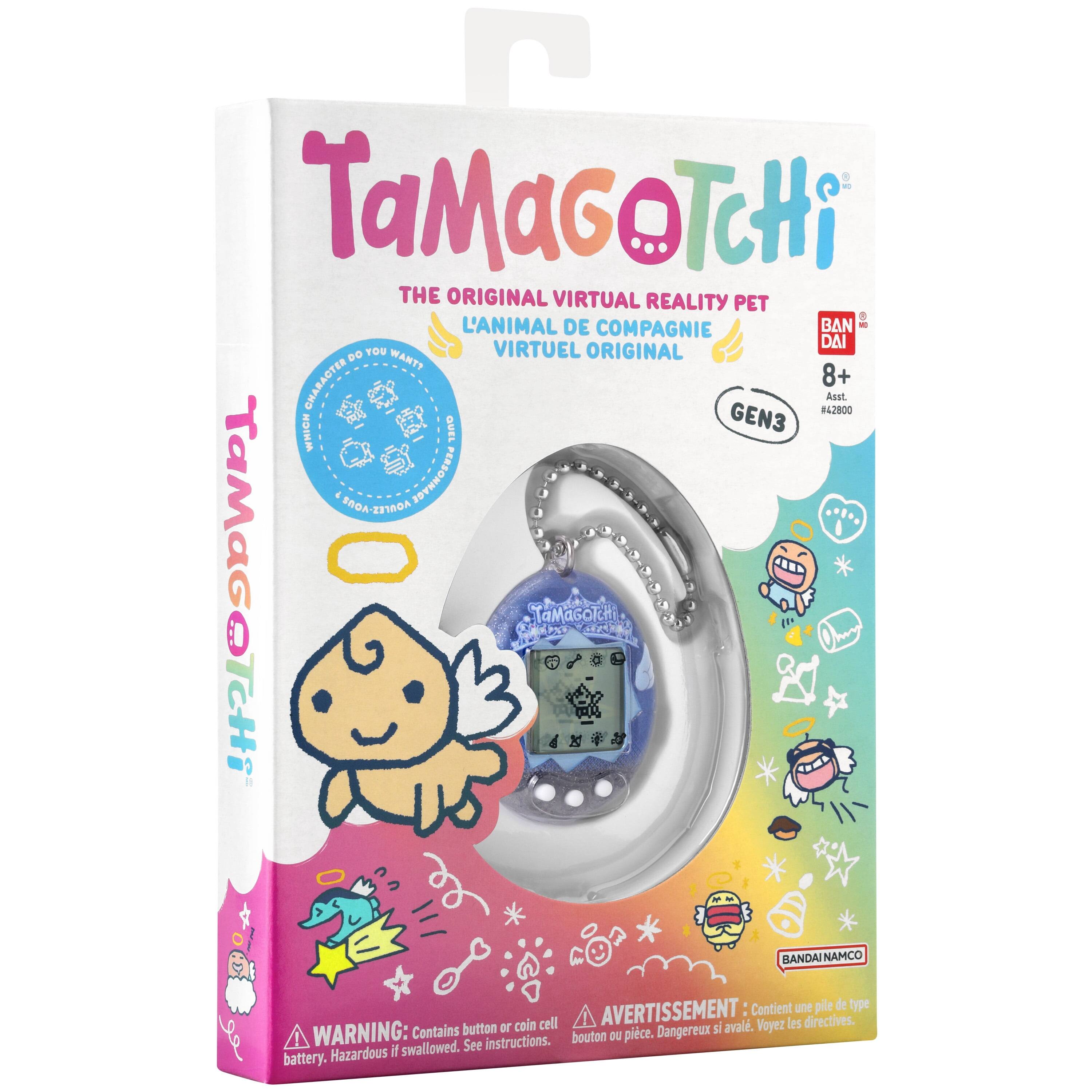 TaMaGoTcHi THE ORIGINAL VIRTUAL REALITY PET L'ANIMAL DE COMPAGNIE VIRTUEL ORIGINAL CHARACTER 8+ Asst. 82800 WHICH QUEL GEN3 FnON - JOYNNOSET4 TaMaGeTCHi TaMaGoTHi BANDAI NAMCO Contient une ple de type coin cell AVERTISSEMENT Voyez les directives. WARNING: Contains button or piece. Dangereux si avalé. See battery. Hazardous