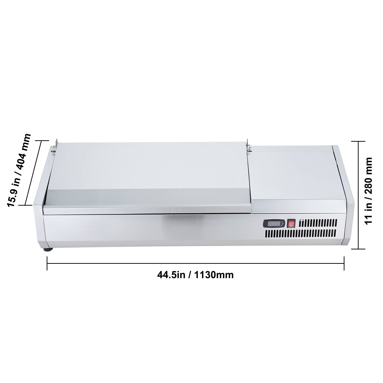 44.5in / 1130mm  
15.9in / 404mm  
11in / 280mm