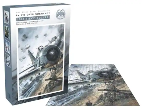 The Keith Burns Collection
Fw 190 Over Normandy
1000 Piece Puzzle
Pips Priller - Strafing D-Day Beaches