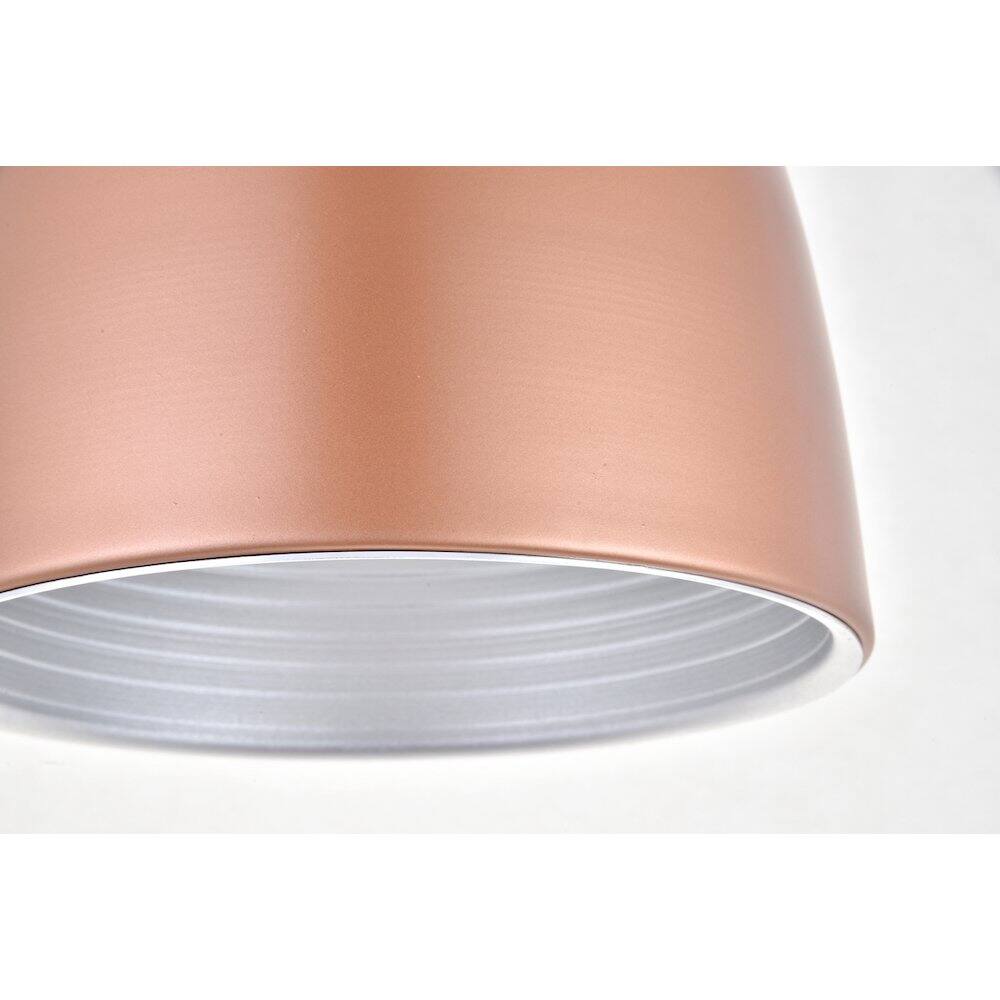 Alt View 2. Living District - Circa 1 Light Honey Gold Pendant - Honey Gold.