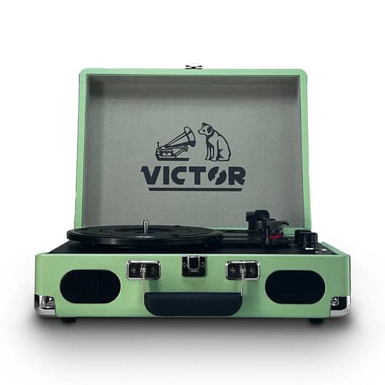 Victor Audio - Victor Metro Plus Portable Dual Bluetooth® Suitcase Turntable - Mint