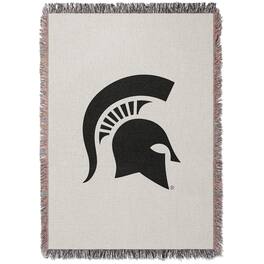Chad & Jake - Michigan State Spartans Woven Blanket - White