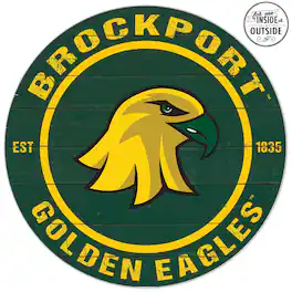 Jardine - SUNY Brockport Golden Eagles 20'' x 20'' Indoor/Outdoor Team Color Circle Sign - Green