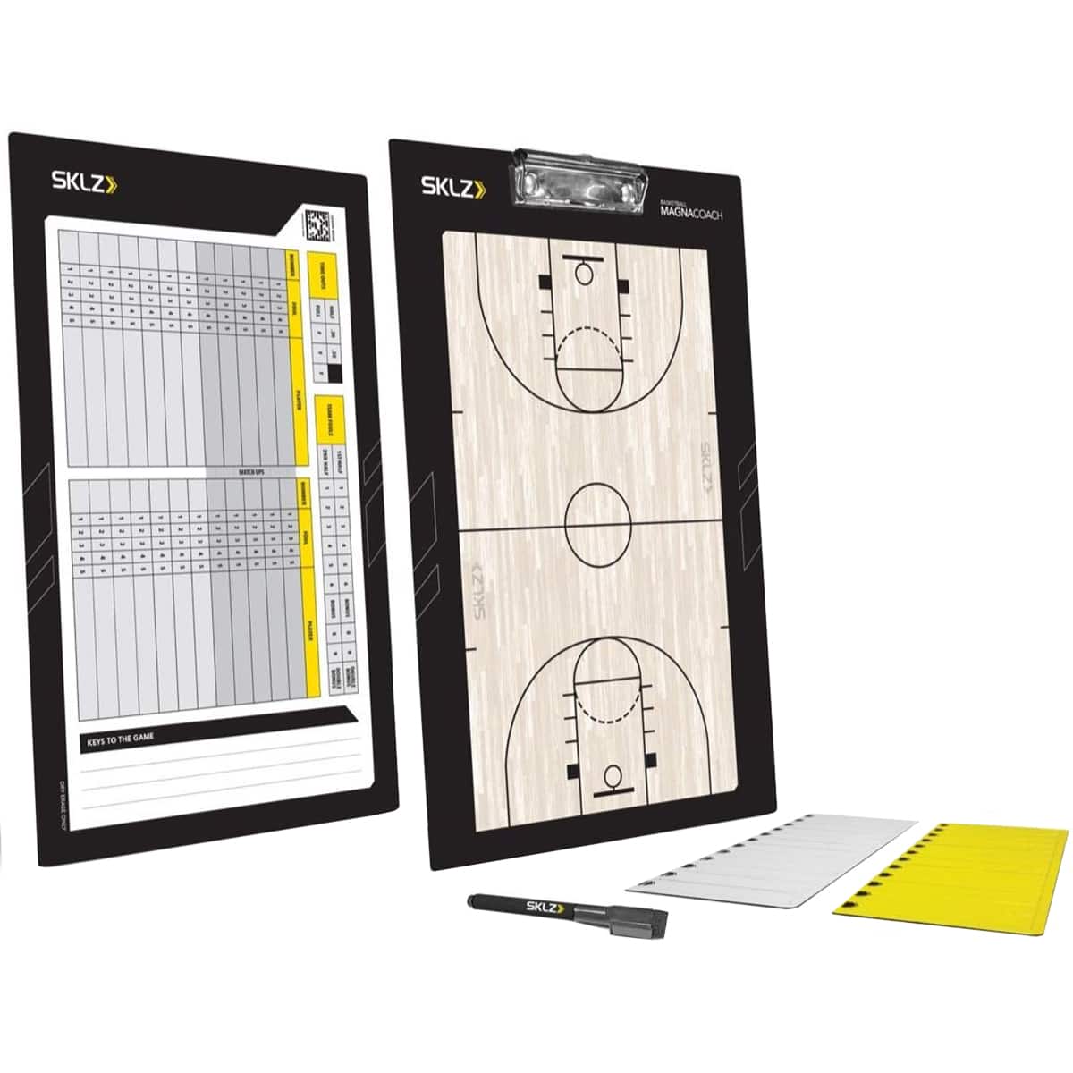 SKLZ - Basketball Magna Coach Board - Black/Yellow