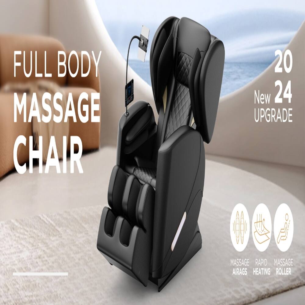 FULL BODY MASSAGE CHAIR  
20 New 24 UPGRADE  
MASSAGE RAPID MASSAGE AIRAGS HEATING ROLLER
