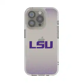 Keyscaper - NCAA - LSU Tigers Linen Logo iPhone Clear Case - 13 Pro Max - Multicolor