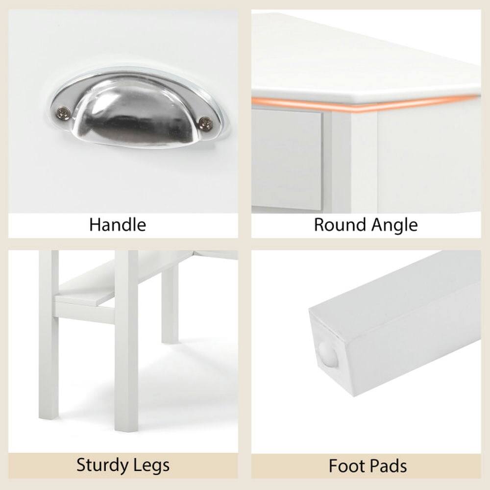- Handle
- Round Angle
- Sturdy Legs
- Foot Pads