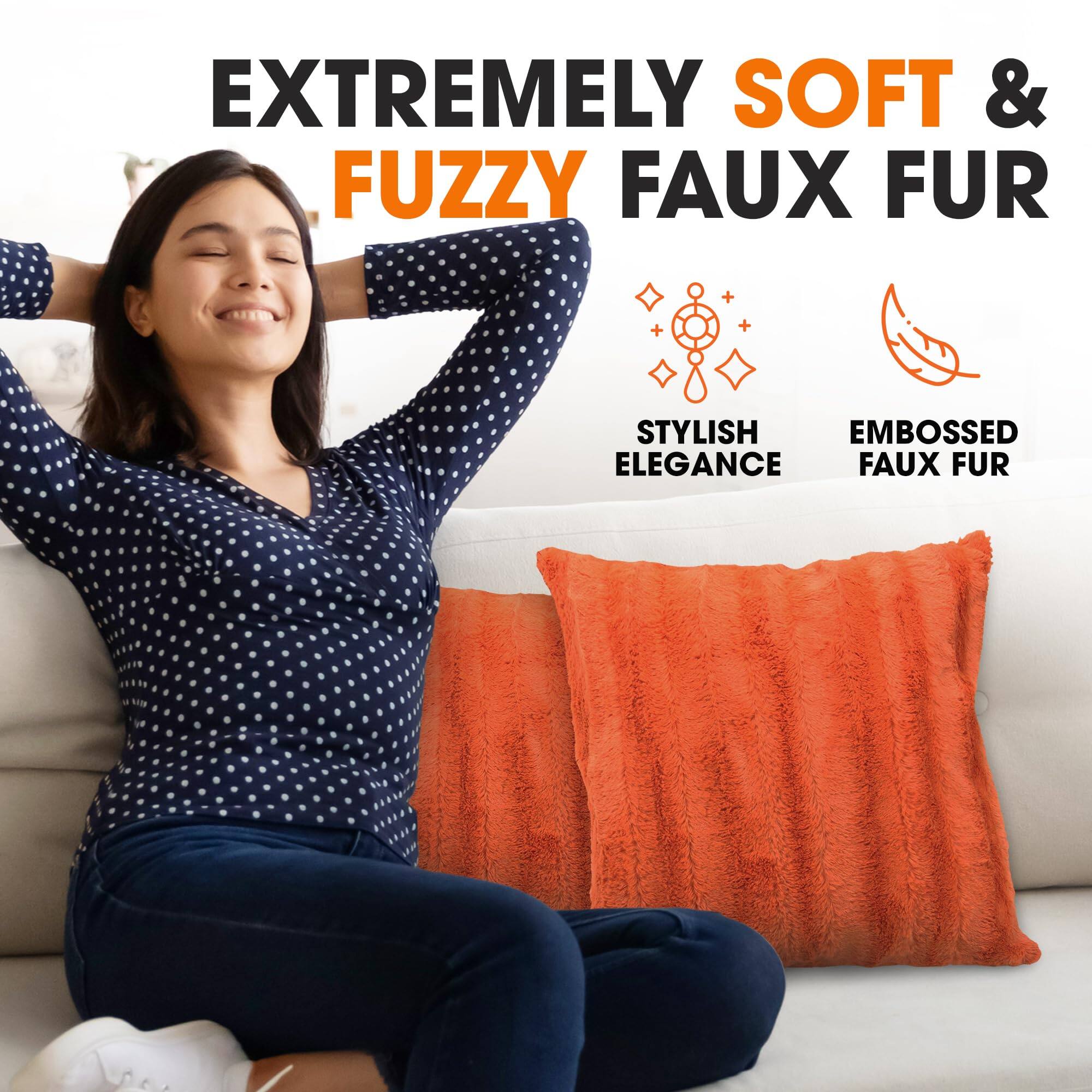 EXTREMELY SOFT & FUZZY FAUX FUR  
STYLISH EMBOSSED ELEGANCE FAUX FUR