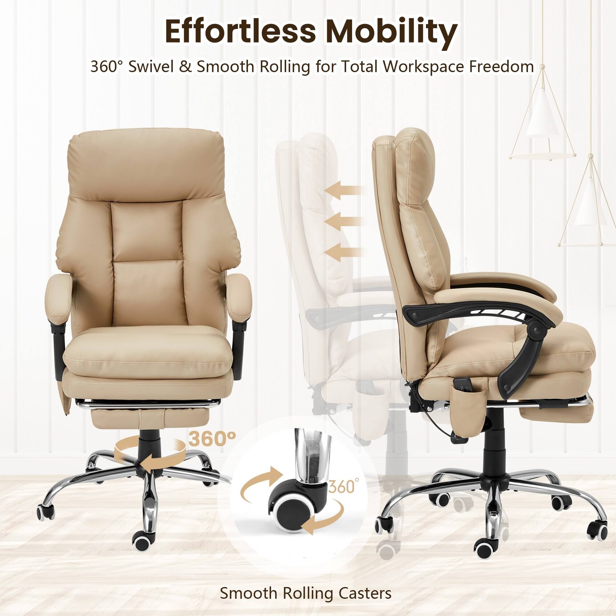 Effortless Mobility  
360° Swivel & Smooth Rolling for Total Workspace Freedom  

Smooth Rolling Casters