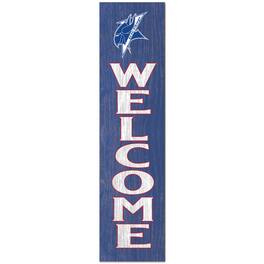 Jardine - ECSU Vikings 12" x 48" Outdoor Leaner Welcome Sign - Blue