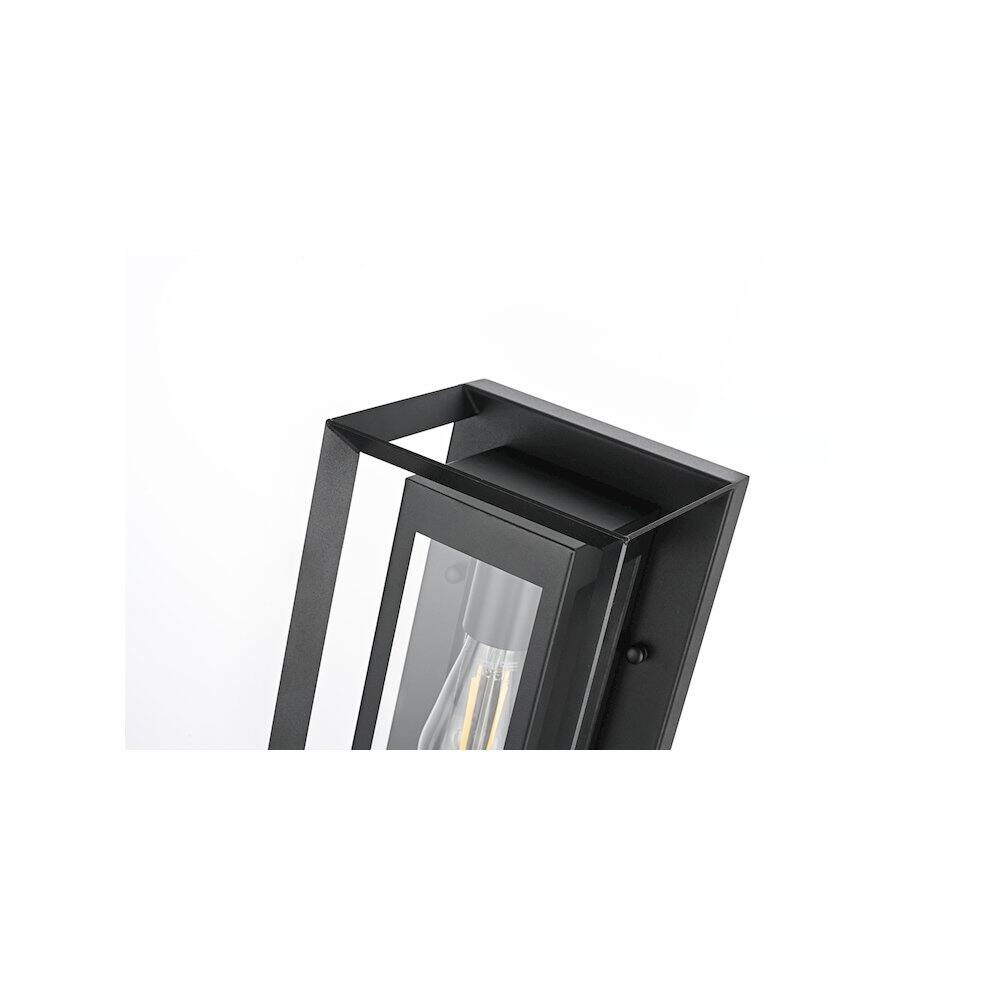 Alt View 3. Elegant Lighting - Etting 7 inch Outdoor Pendant in Black - Black.