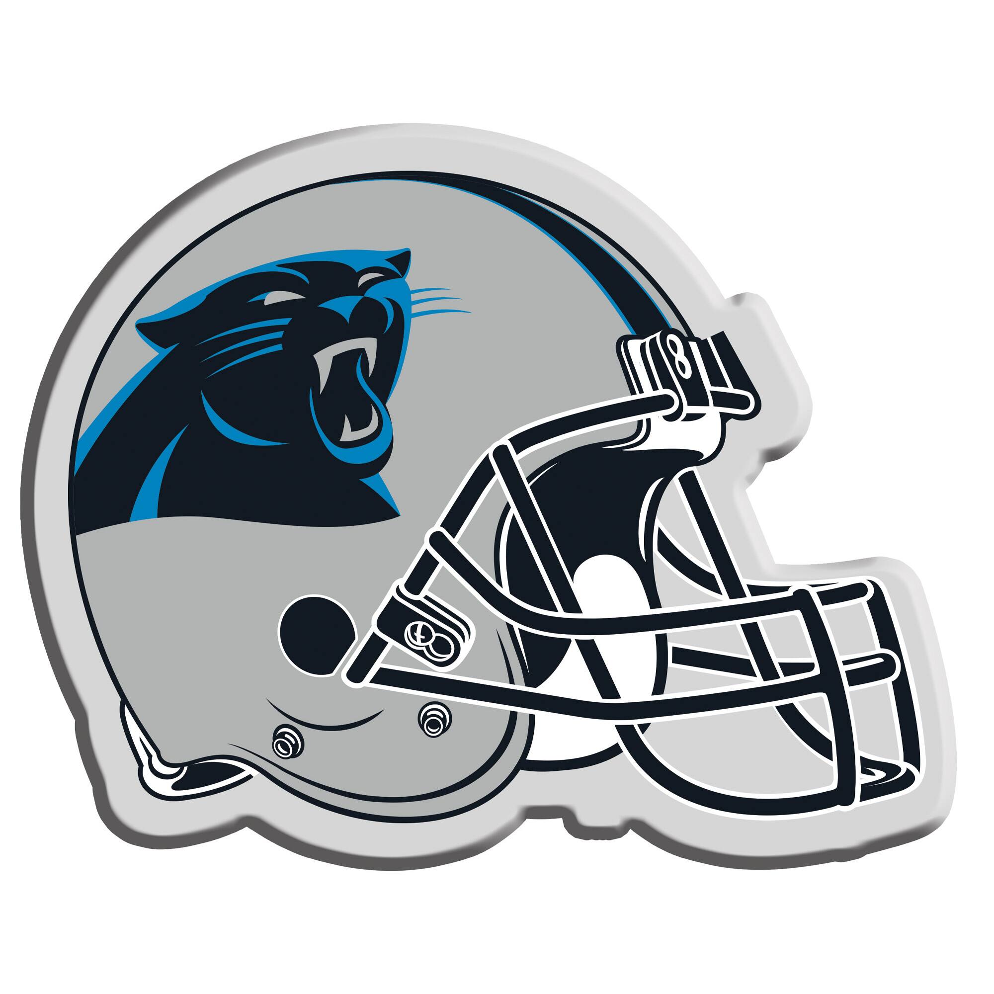 Front. The Memory Company - Carolina Panthers Helmet Lamp - Multicolor.