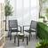 Alt View 1. Best Choice Products - 3-Piece Stackable Steel Outdoor Conversation Bistro Set - Black.