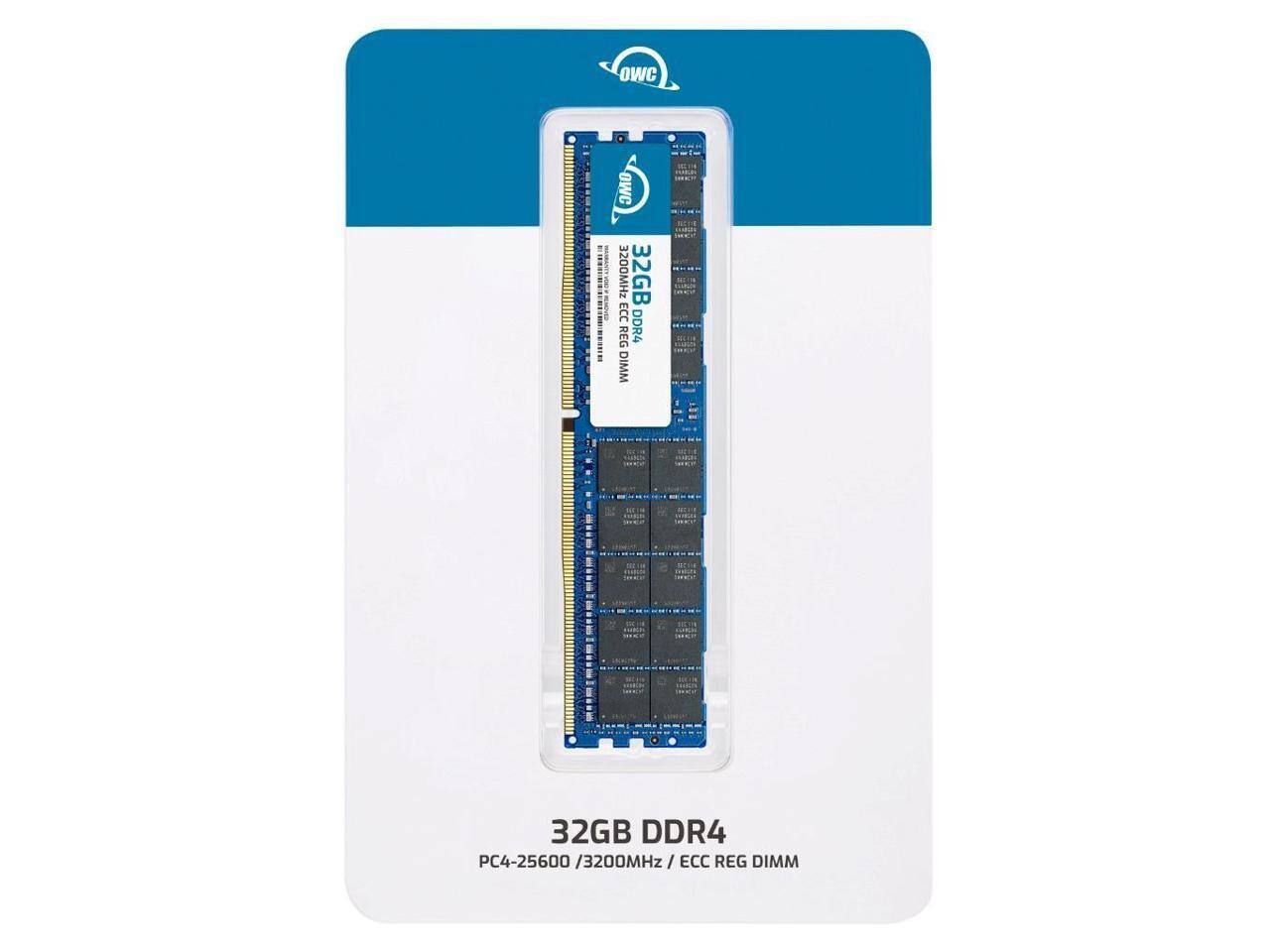OWC 32GB DDR4  
3200MHz / ECC REG DIMM  
PC4-25600 / 3200MHz / ECC REG DIMM