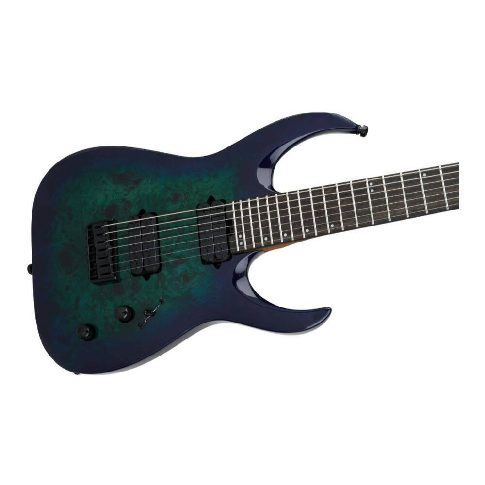 Back. Jackson - Jackson Pro Misha Mansoor Juggernaut HT7P Chlorine Burst Guitar.
