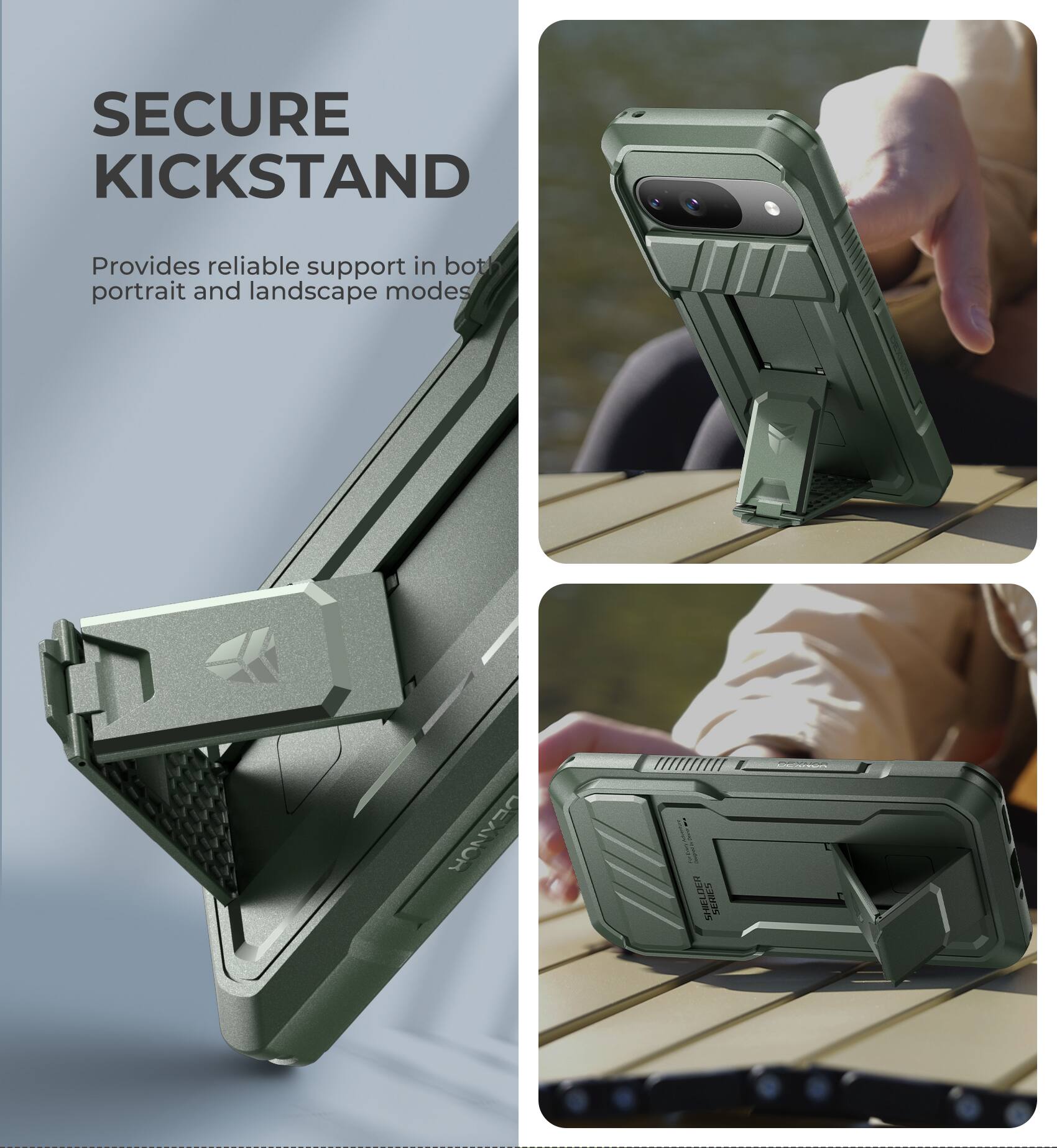 SECURE KICKSTAND
Provides reliable support in both portrait and landscape modes
CnZC TT CE