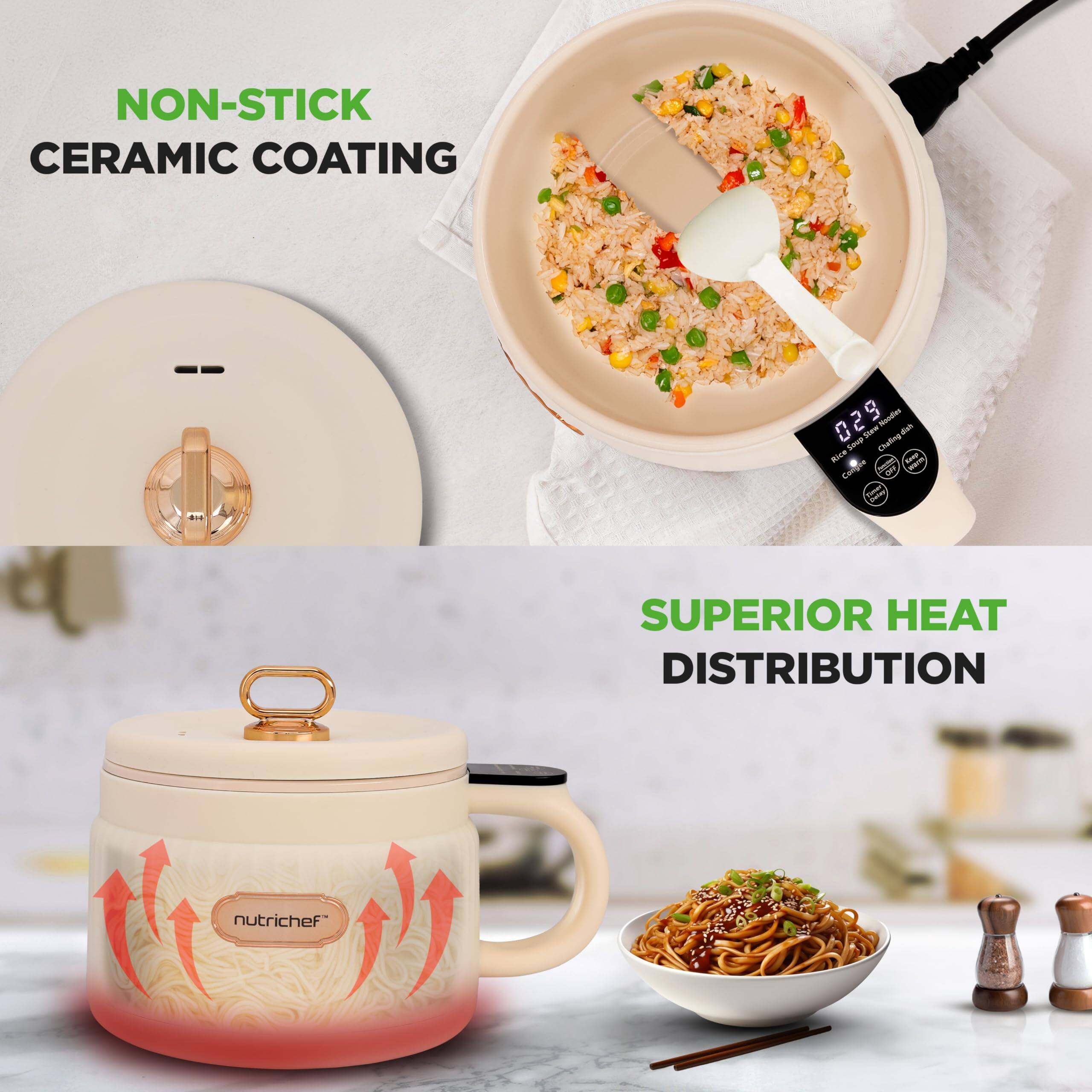 NON-STICK CERAMIC COATING

SUPERIOR HEAT DISTRIBUTION

nutrichef