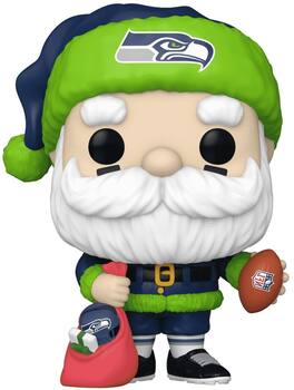 Funko - POP! NFL: Seahawks - Santa - COLLECTIBLES - Multicolor