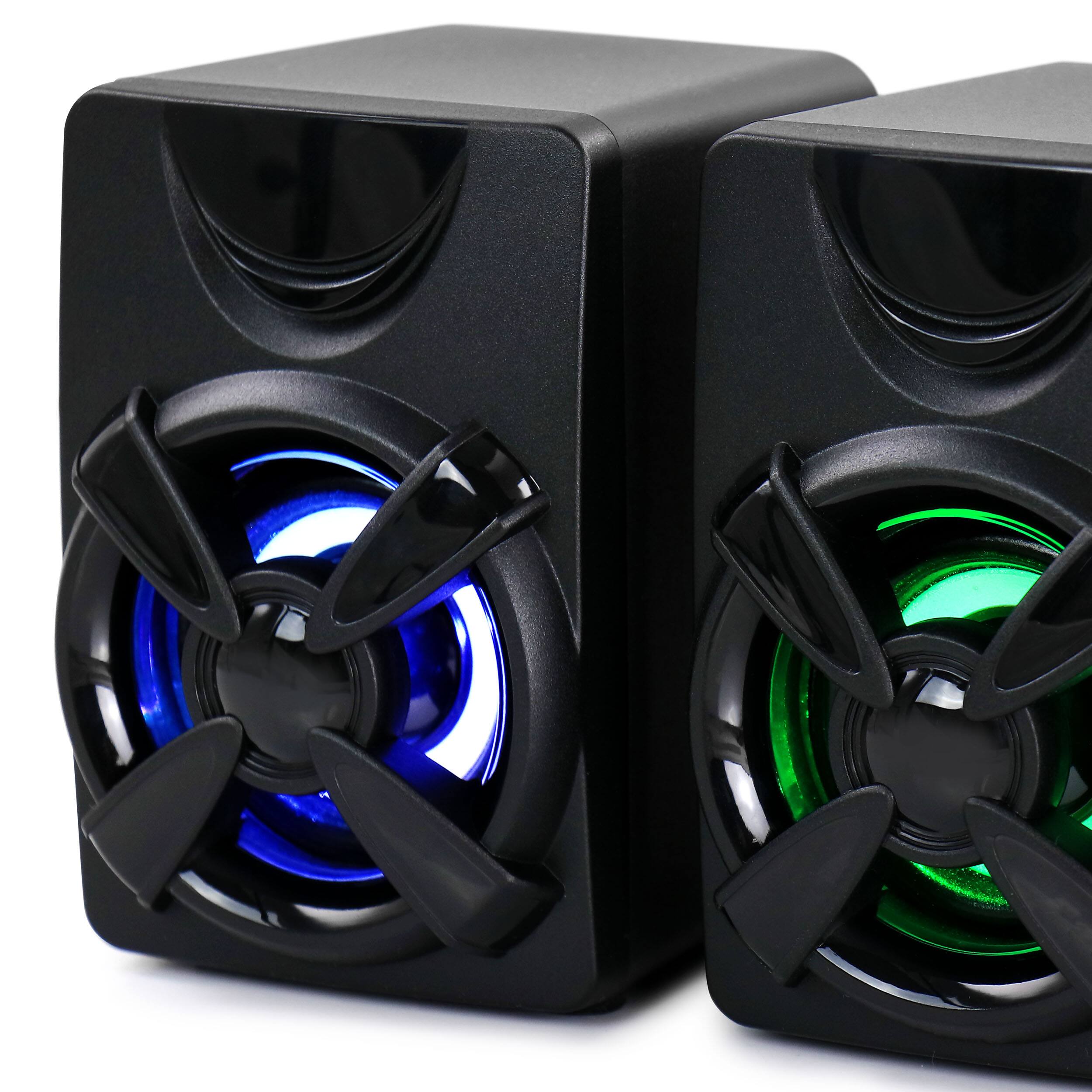 Alt View 2. beFree Sound - beFree Sound Color LED 2.1 Gaming Speaker System - Black.