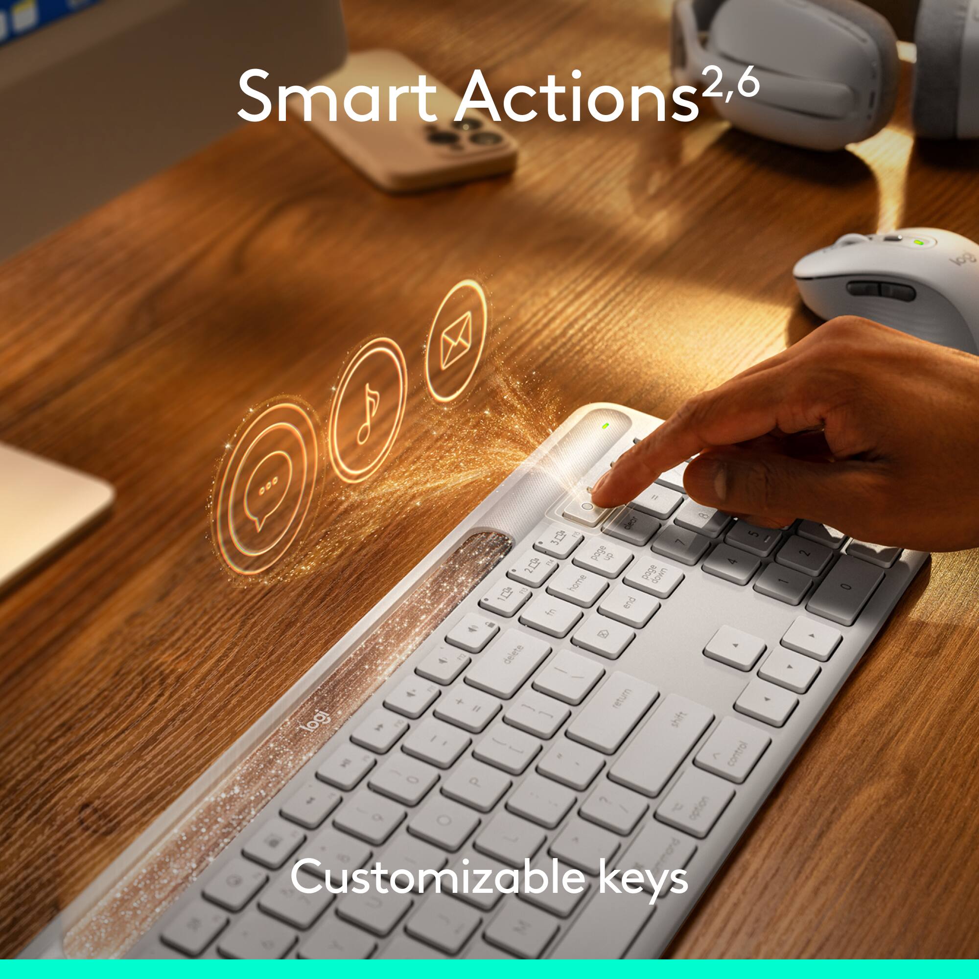 Smart Actions 2,6 kg
Customizable keys