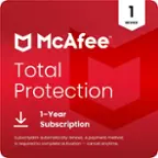 McAfee Total Protection 1-Year Subscription:

* Subscription automatically renews.
* A payment method is required to complete activation.
* Cancel anytime.