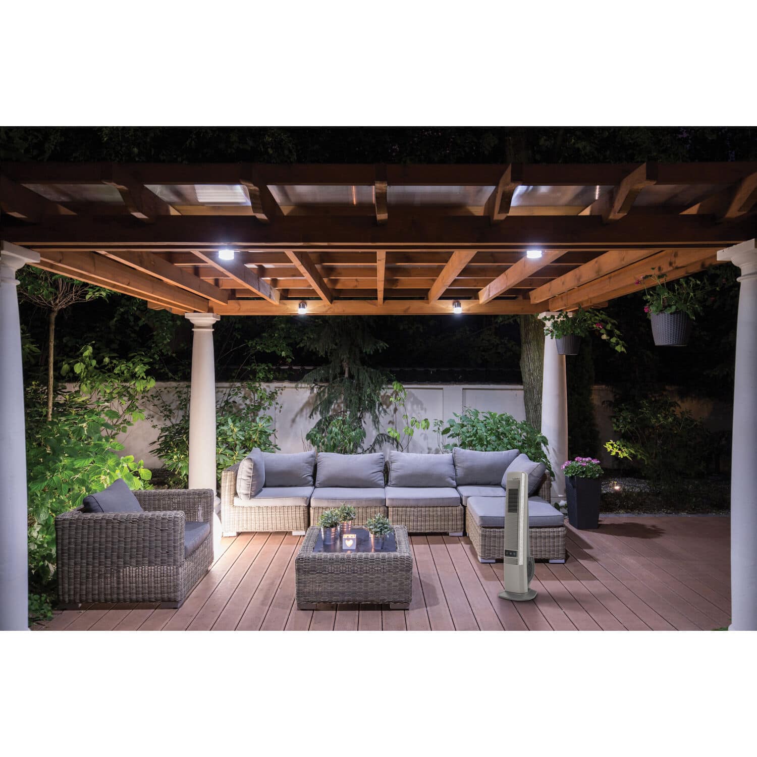 Alt View Zoom 13. Lasko - Outdoor Living Fan - Silver.