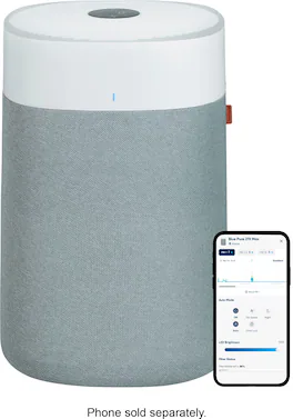Blueair - Blue Pure 211i Max 3000 Sq. Ft HEPASilent Smart Extra-Large Room Air Purifier - White/Gray