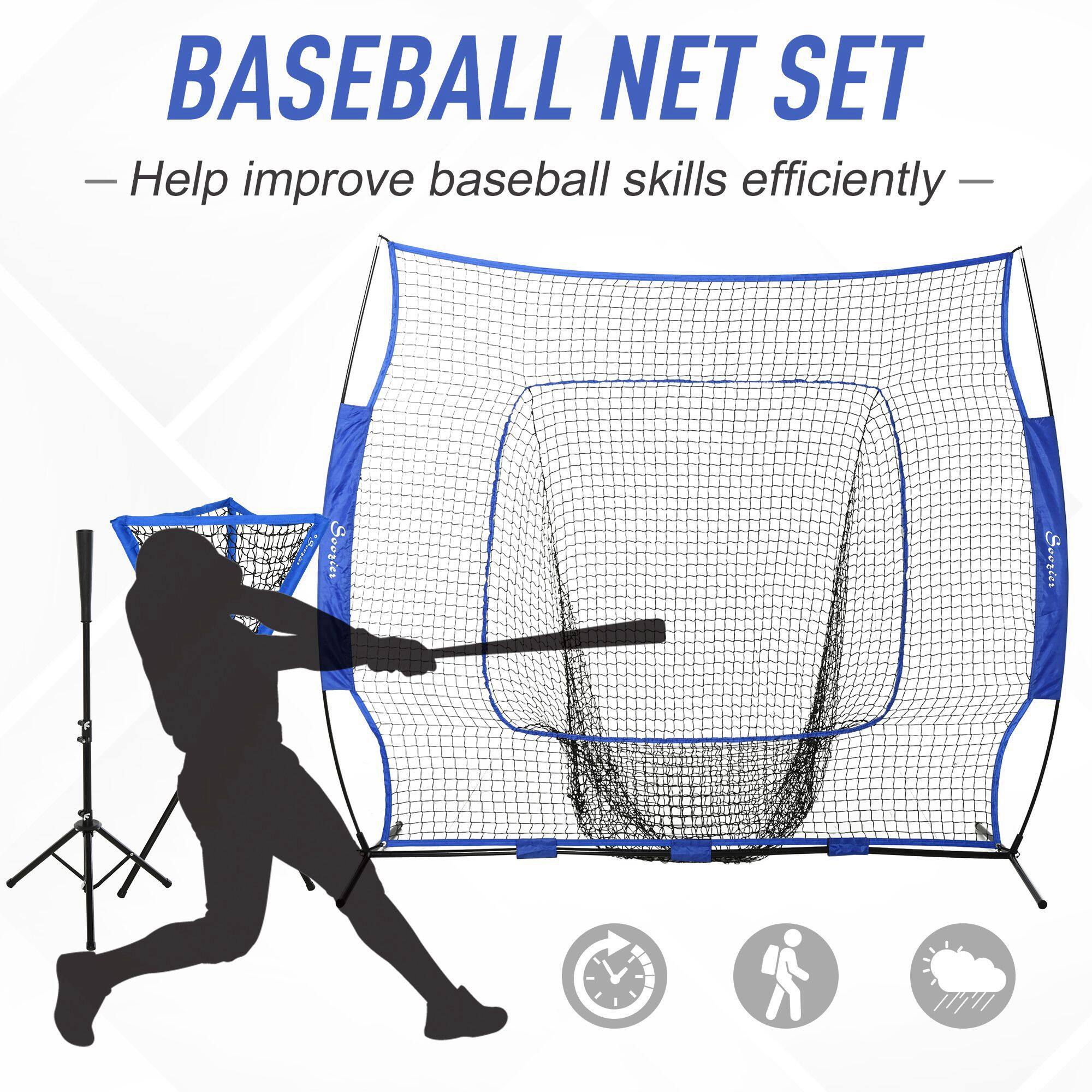 BASEBALL NET SET  
- Help improve baseball skills efficiently -