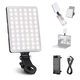 Neewer - Selfie Light for Phone, 60 LED CRI95+ with 3 Modes, Rechargeable Fill Light for Zoom/TikTok on Phone/Tablet/Laptop