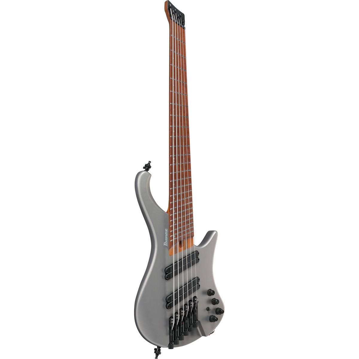 Alt View 2. Ibanez - Ibanez EHB1006MS EHB Ergonomic Headless Electric Bass Guitar, Metallic Gray Matte.