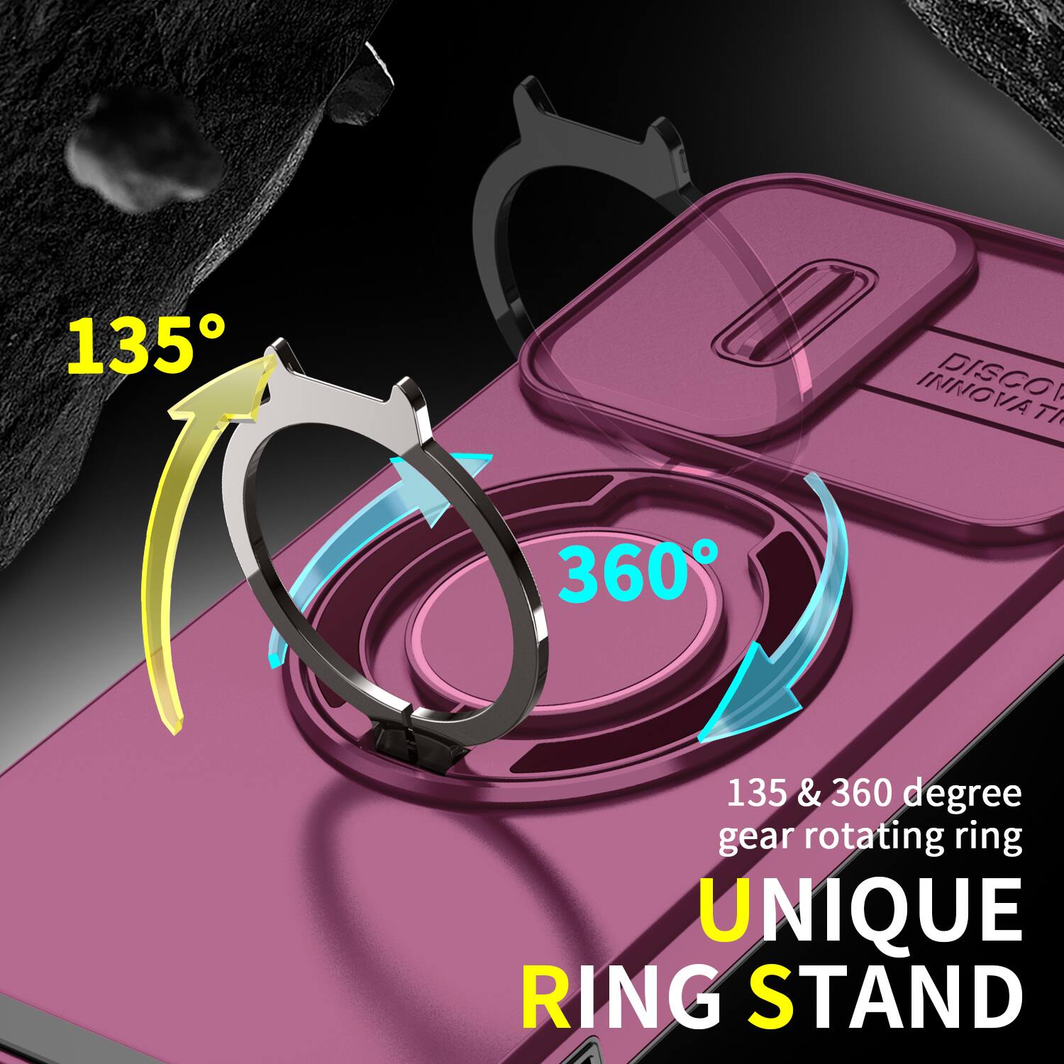 135
INNOVATIVE DISCOVER
360
135 & 360 degree gear rotating ring UNIQUE RING STAND