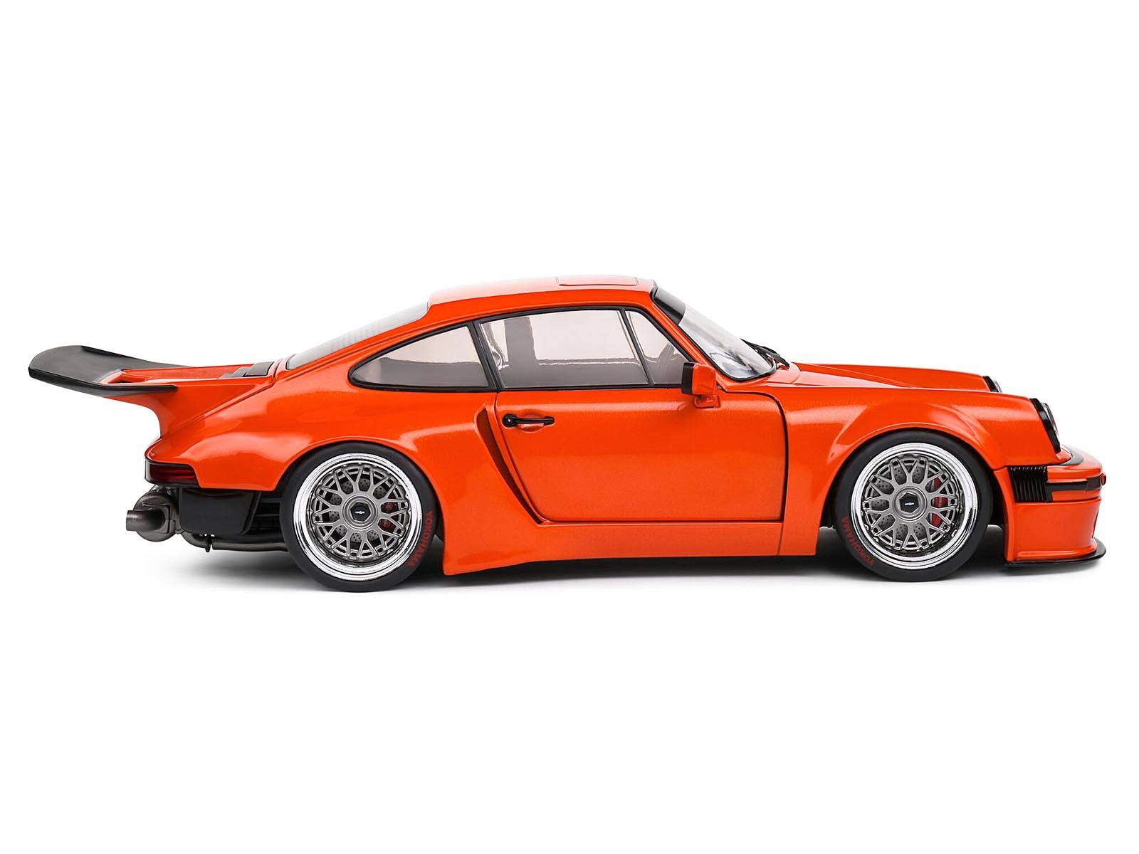 Alt View 2. Solido - 2022 Porsche 911 KS-R Orange Metallic 1/18 Diecast Model Car by Solido.
