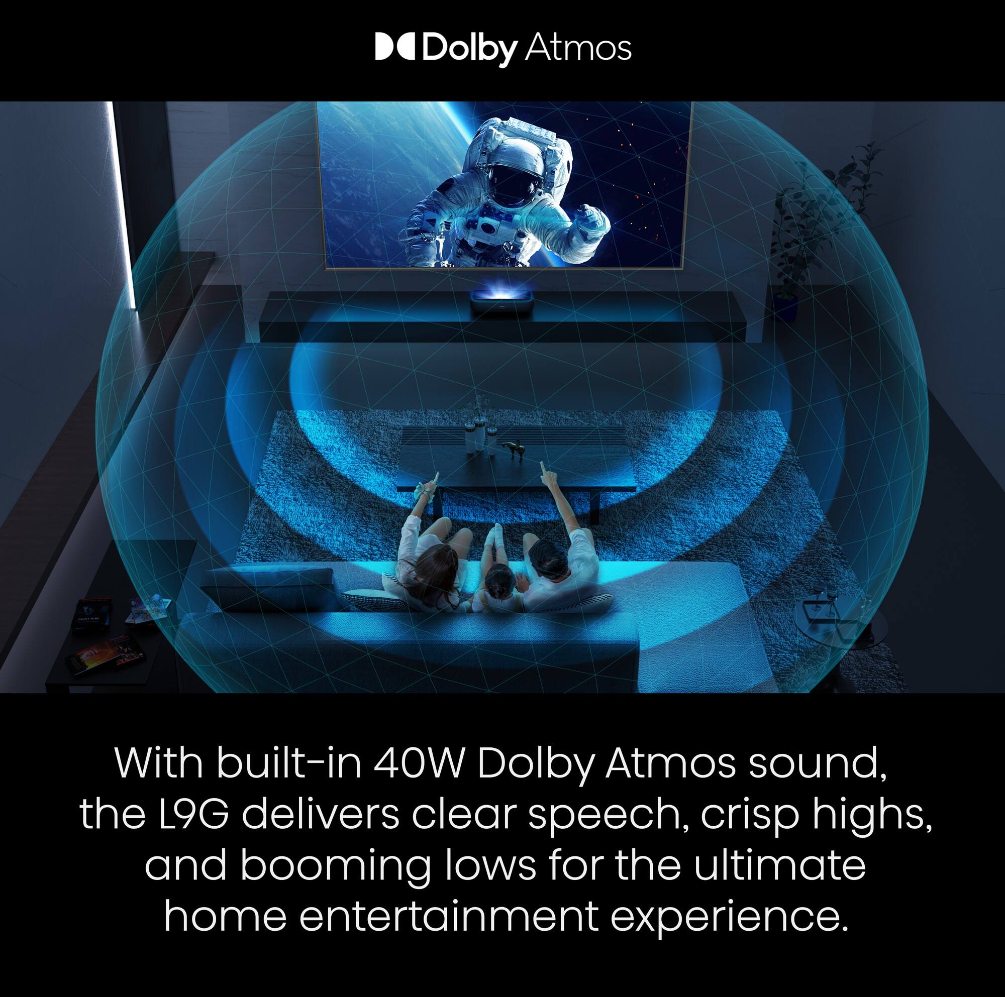 Alt View 14. Hisense - Hisense - 100" L9 Series TriChroma Laser TV with ALR Screen - Black.