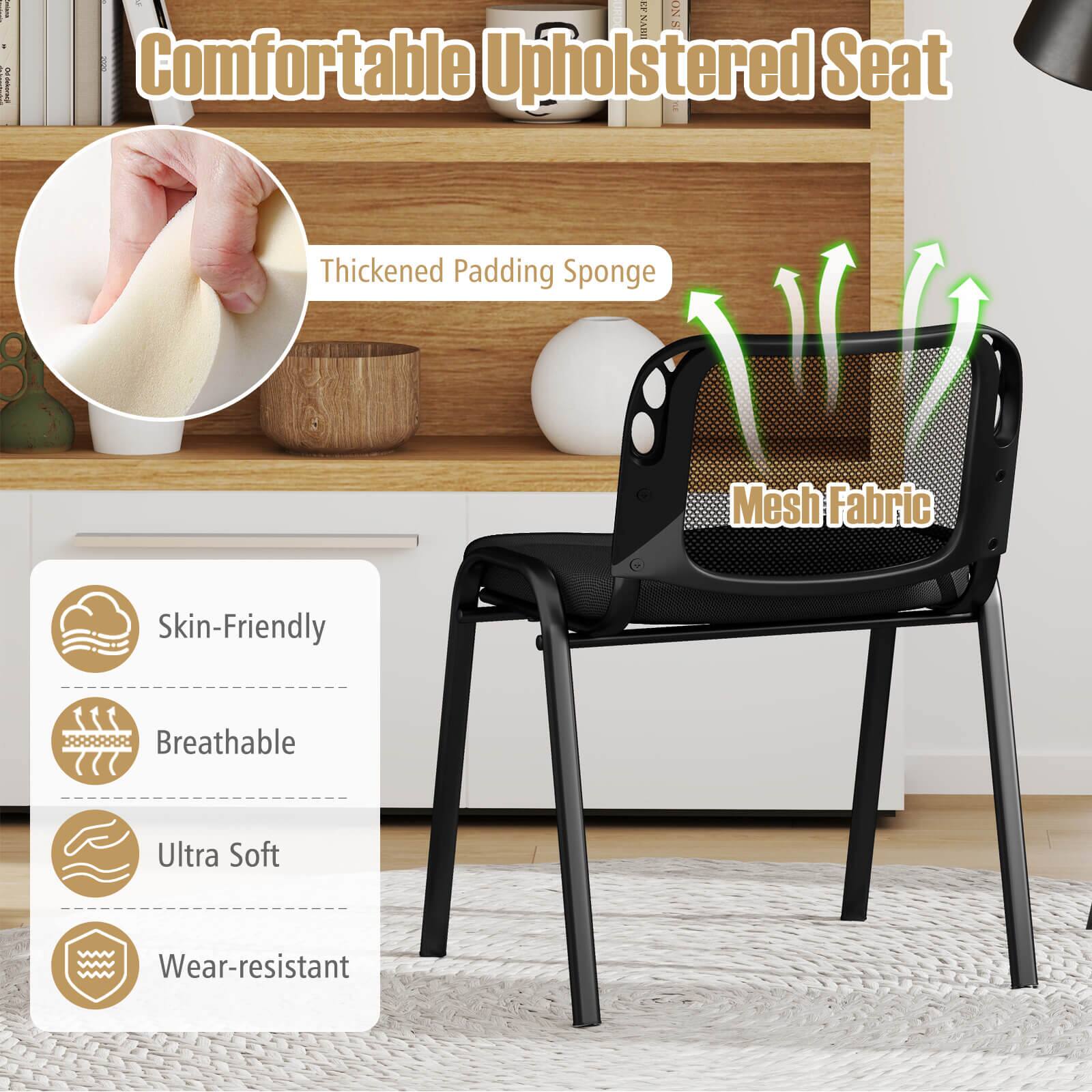 Comfortable Upholstered Seat  
Thickened Padding Sponge  
Mesh Fabric  

Skin-Friendly  
Breathable  
Ultra Soft  
Wear-resistant