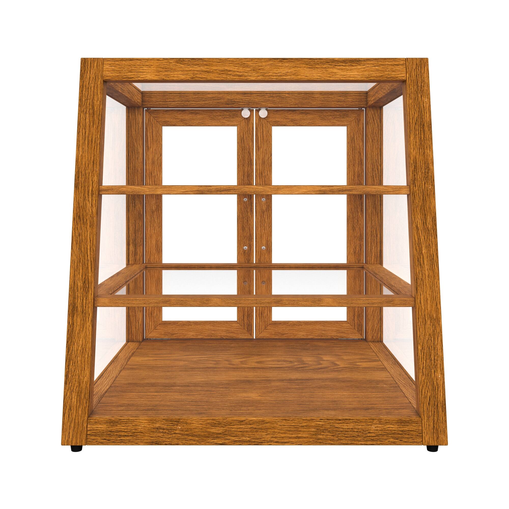 Alt View 8. Koolmore - 21 In. Artisan Light Wooden Slanted Bakery Display Case 3.5 Cu. ft. (KM-BDW-21SLL) - Ash wood color.