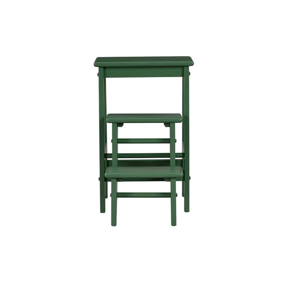 Alt View 3. Boraam - Niko Folding 24.5" Step Stool - Equestrian Green Finish - Green.