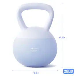 MERACH - Soft Kettlebell for Safe Strength Training Soft Cushioned Horizontal Base - Blue